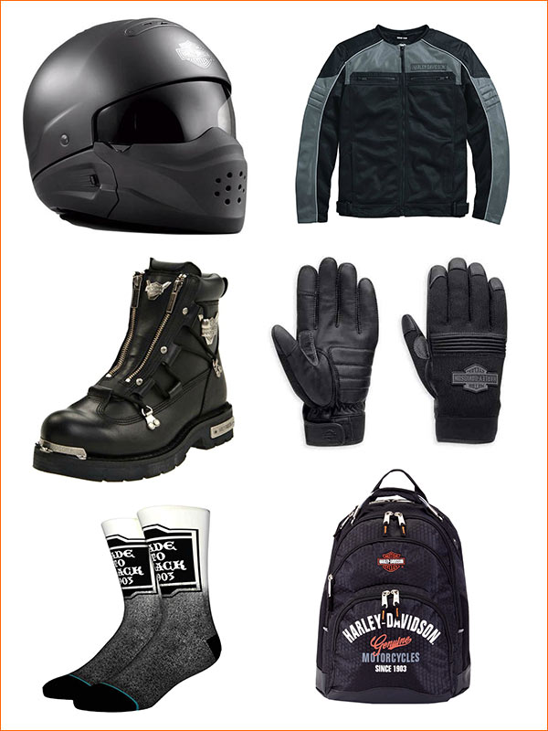 harley riding gear package